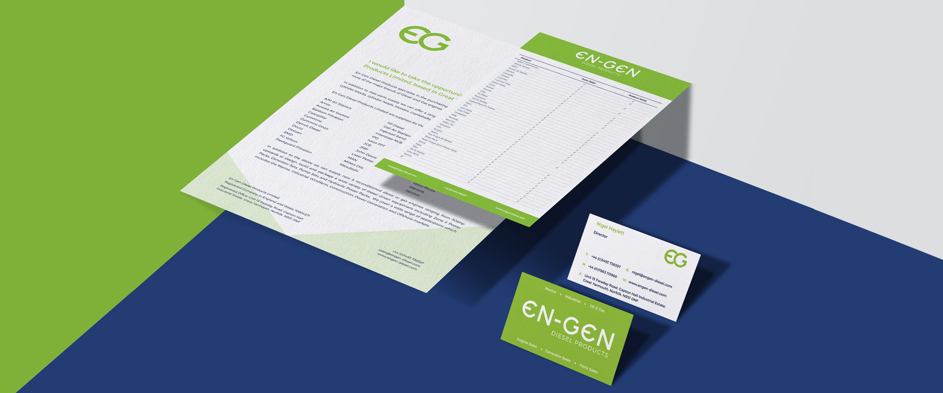 En-Gen Diesel Products Branding